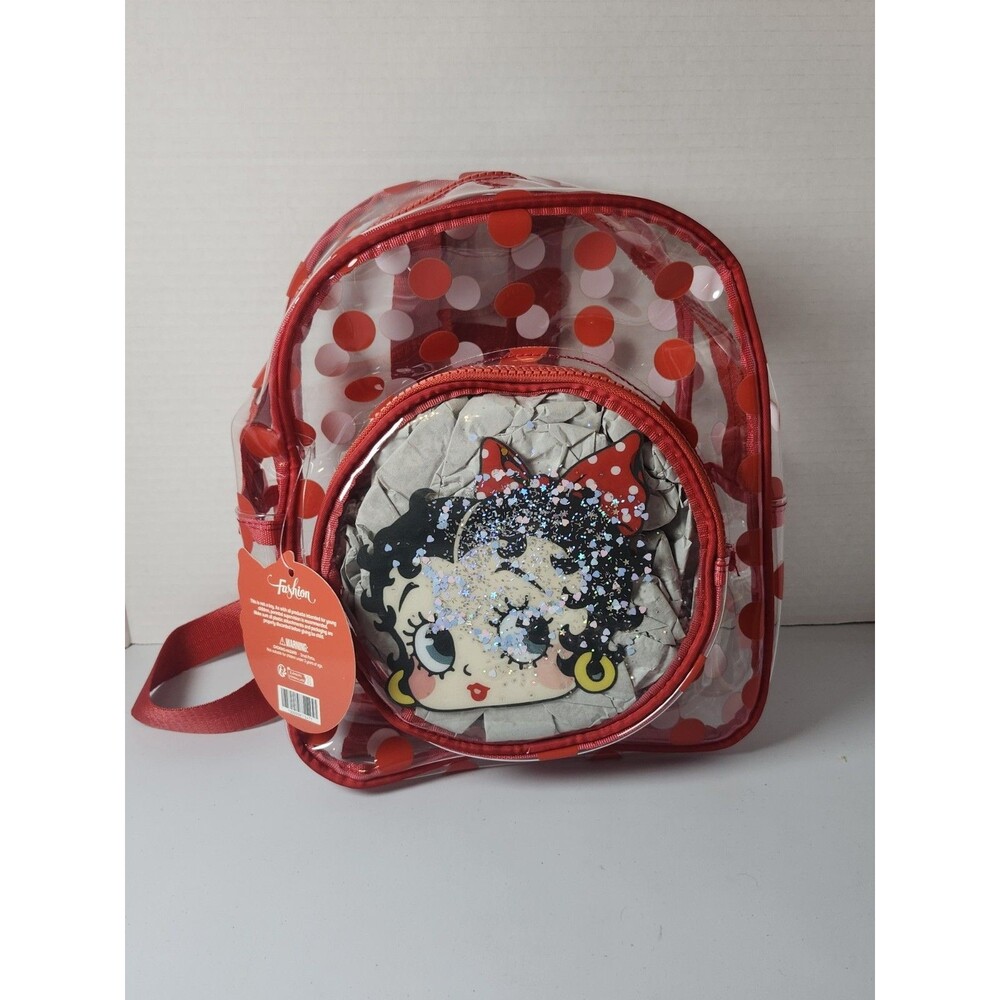 Betty Boop Clear Backpack